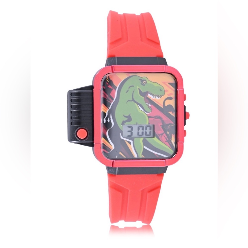 Wonder Nation Dino Childrens Flashlight LCD Watch in Red (3+)